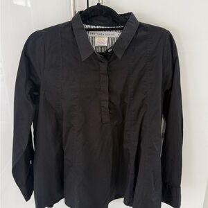 Gretchen Scott Black Collared Blouse